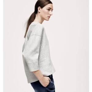 JUAN CARLO OBANDO for J CREW Gemma crew neck 3/4 sleeve sweatshirt Womans 14